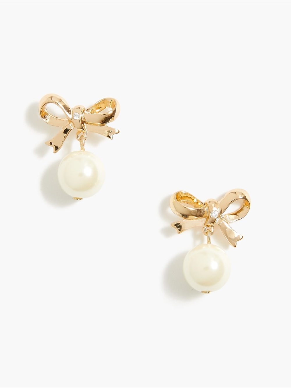 Kate Spade NY All Wrapped Up Pearl Drop Earrings NWT